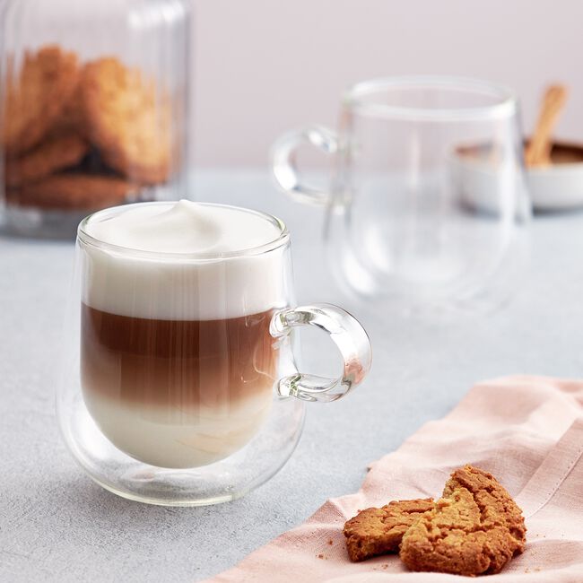 Judge 2 Double Wall 325ml Glass Latte Coffee Cup