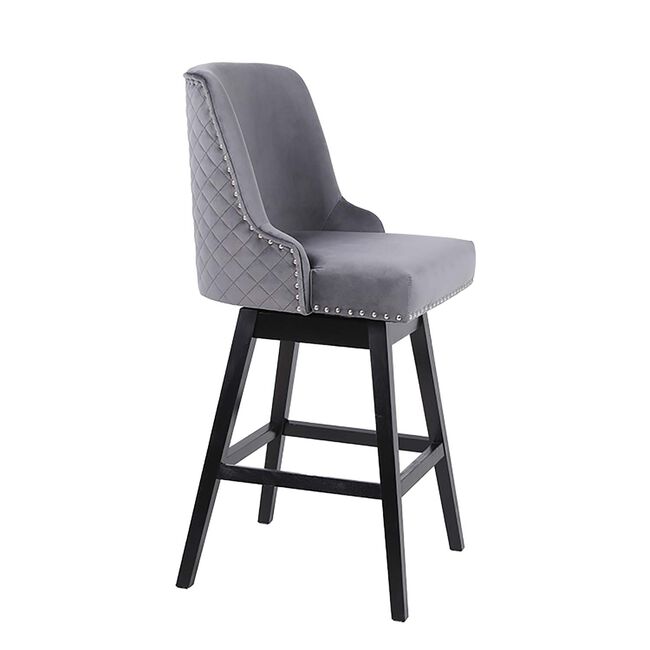 CHELSEA BARSTOOL Velvet Grey 