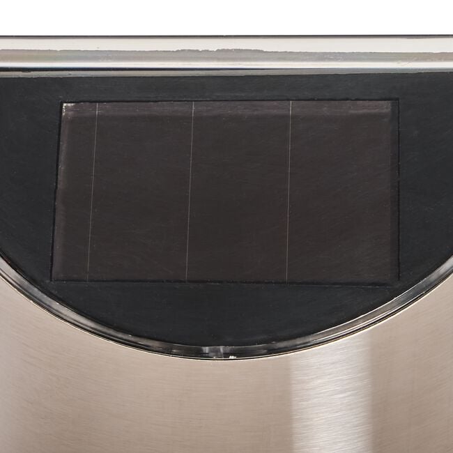 2 Pack Silver Fence Solar Lights 