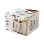 SALTER RETRO CREAM CURVED BODY 4 Slice Toaster