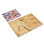 FIESTA JOY COLOUR PATTERN 5Piece Cheese Serving Set