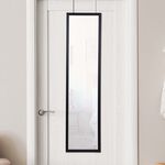 OVER THE DOOR Mirror Black 30 x 120cm