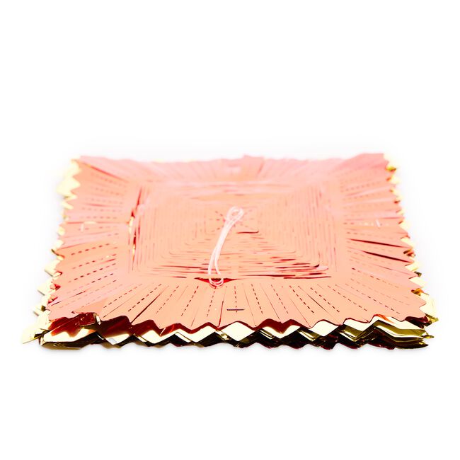 4 Section Red and Gold Garland 2.7m