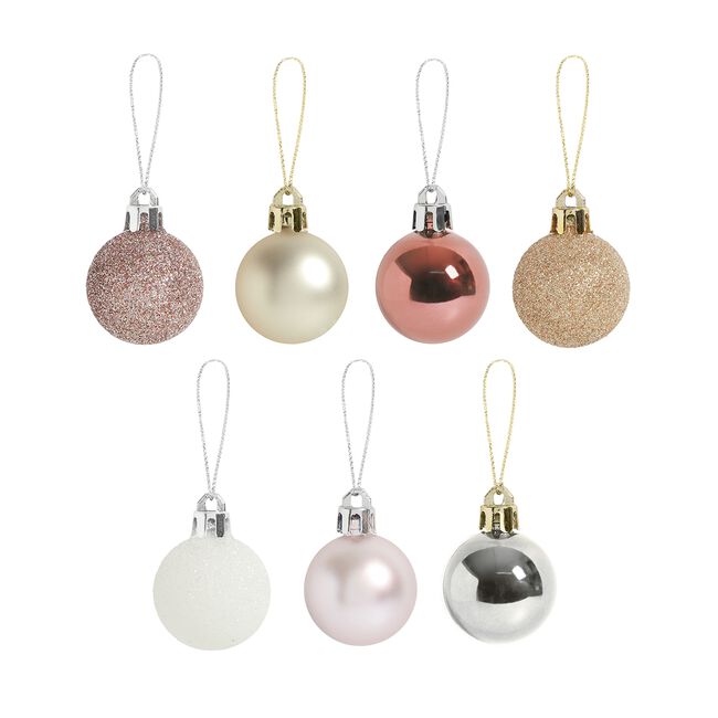 49 PACK ROSE GOLD Bauble Set