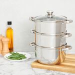 Haden 3 Tier Stainless Steel Steamer 20cm