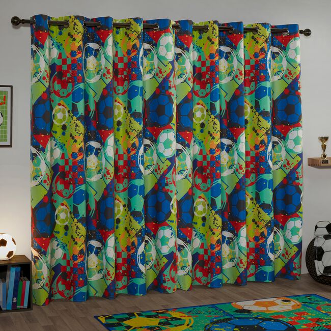 BLACKOUT FOOTBALL HERO 66x54 Curtain