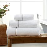 HOTEL LUXURY COMBED 750GSM WHITE 50x90 Hand Towel