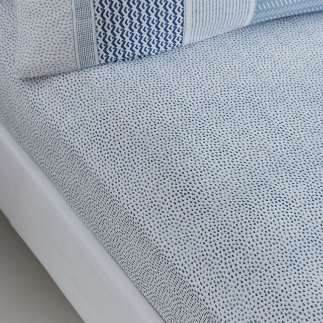 SHILOH BLUE Single Fitted Sheet