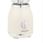 SALTER RETRO CREAM 1.5L Glass Jug Blender