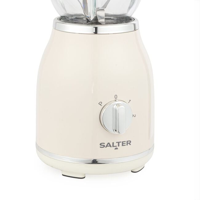 SALTER RETRO CREAM 1.5L Glass Jug Blender