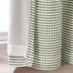 CATHERINE LANSFIELD STAB STITCH SAGE 66X54 Curtain