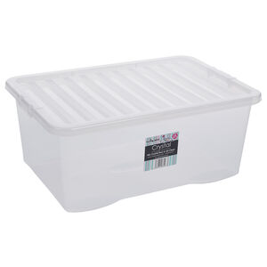 Crystal 45L Clear Storage Box & Lid