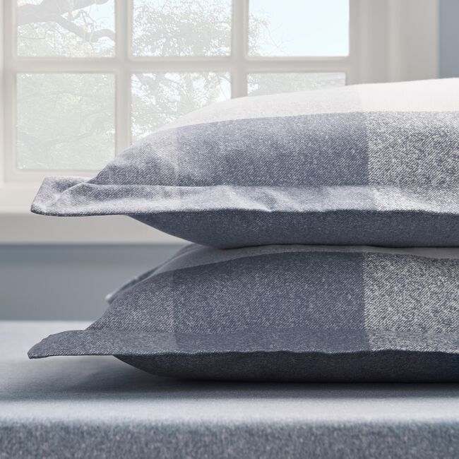 Simon Blue Oxford Pillowcase Pair