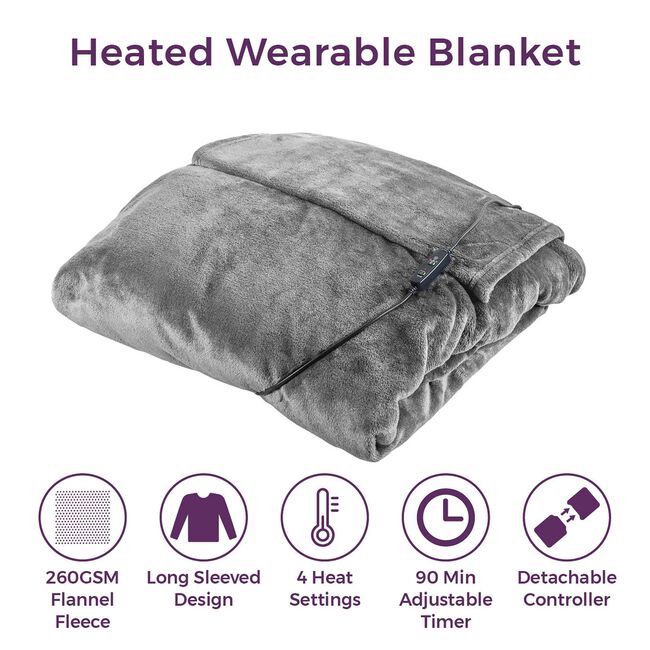 Carmen Heated Wearable Washable Blanket