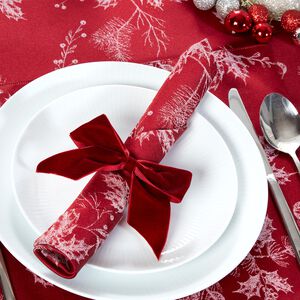 Bow Napkin Rings Red 2 Pack