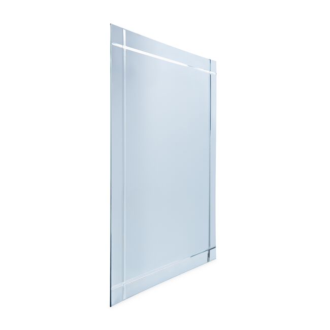 Rectangular Edges V-Cut Mirror 65cm x 45cm