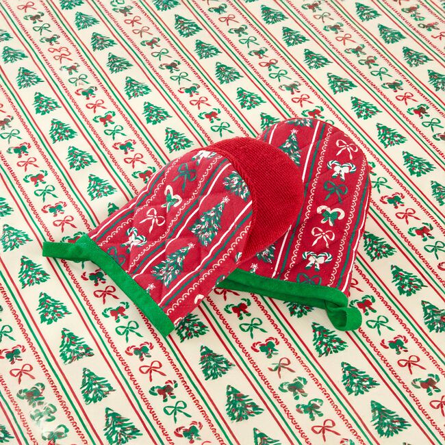 Festive Wrapping Microwave Mitts