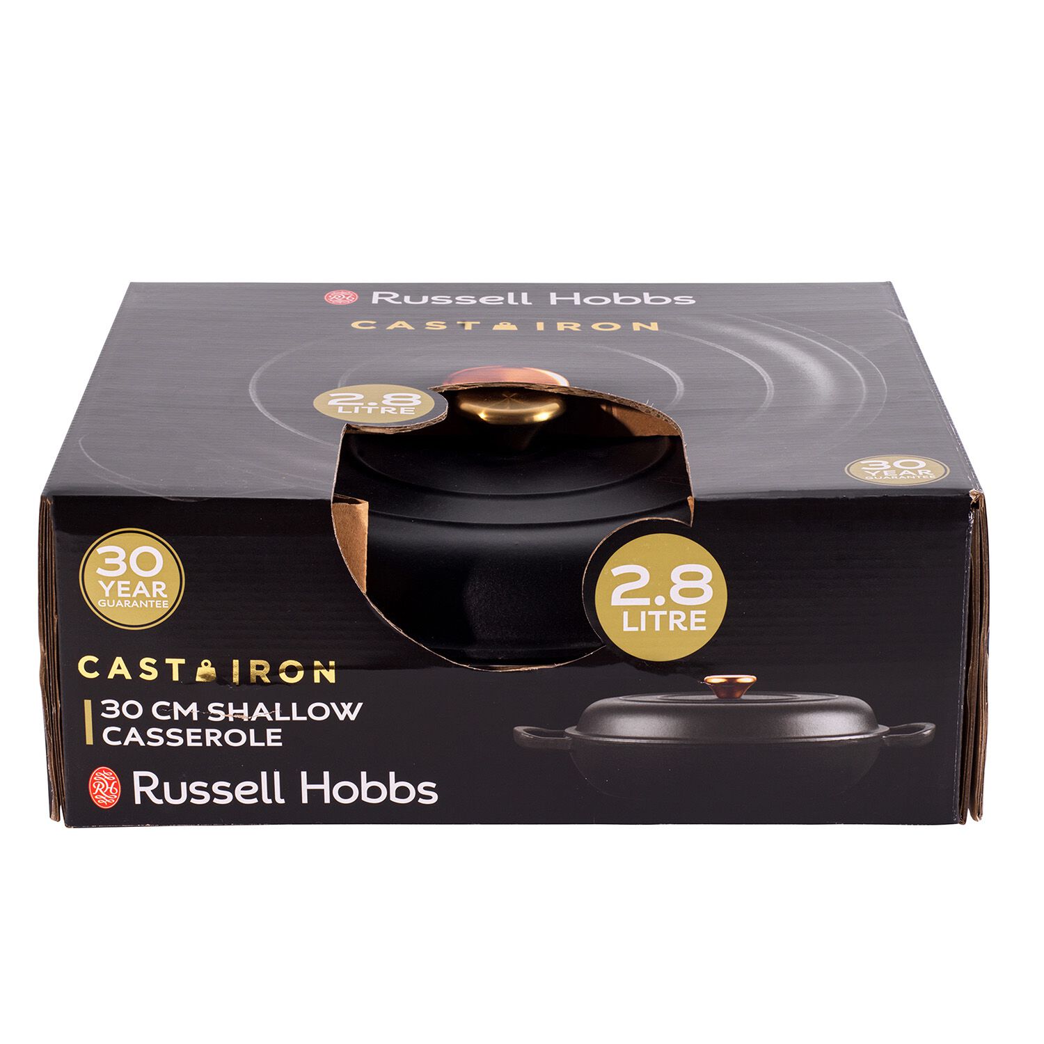 Russell Hobbs Black Cast Iron Casserole Dish Home Store + More