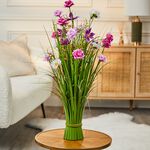 Bloomvibe Wildflower Pink Rose Faux Floral Bouquet