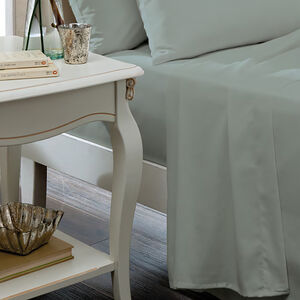SINGLE FLAT SHEET Luxury Percale Duck Egg 9E