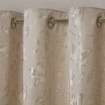 FLORAL JACQUARD SAND 66x 54 Curtain