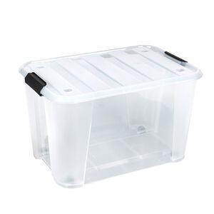 ULTRA CLEAR 52L ROLLING Storage Container