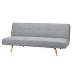 Maya Light Grey Convertible 180cm x 108cm Sofa Bed