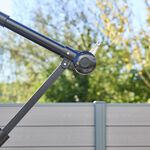 Cantilever Hanging Parasol Grey