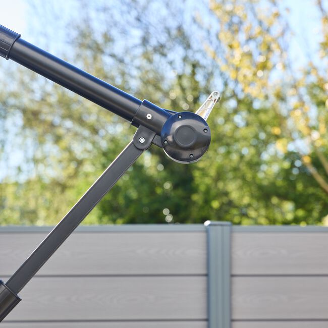 Cantilever Hanging Parasol Grey