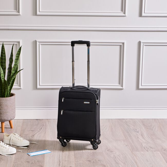 Cabin Bag Lightweight Luggage - Black