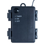 Santa Stop Here Path Sign With Red & White Stem