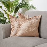 Velvet Crush Cushion Cover 2 Pack 45x45cm - Gold