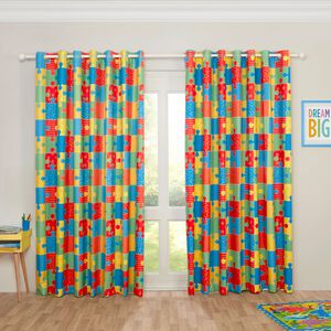 BLACKOUT & THERMAL PUZZLE MULTI 66X54 Curtain