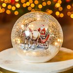 Cashel Living Santa Sleigh Crackle Effect Ball