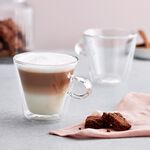 Judge 2 Double Wall 325ml V-Shape Glass Coffee Cup