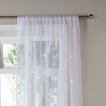 ZARA WHITE 140x122cm Voile 