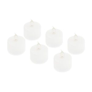 LED Battery Tea Light Candles - 6 Pack