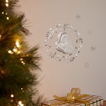 Christmas Silver Glitter Stickers