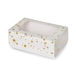 Gold Star Cupcake Box For 6 Cupcakes