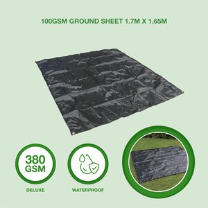 100GSM Ground Sheet Tarp 1.7m x 1.65m