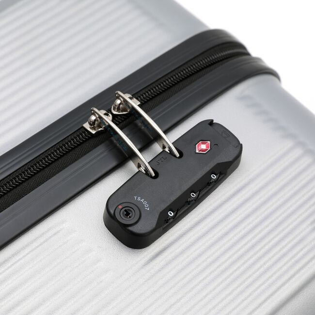CABIN LIGHTWEIGHT HARDSHELL LUGGAGE - METALLIC SILVER