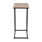 Side Table With Black Metal Frame