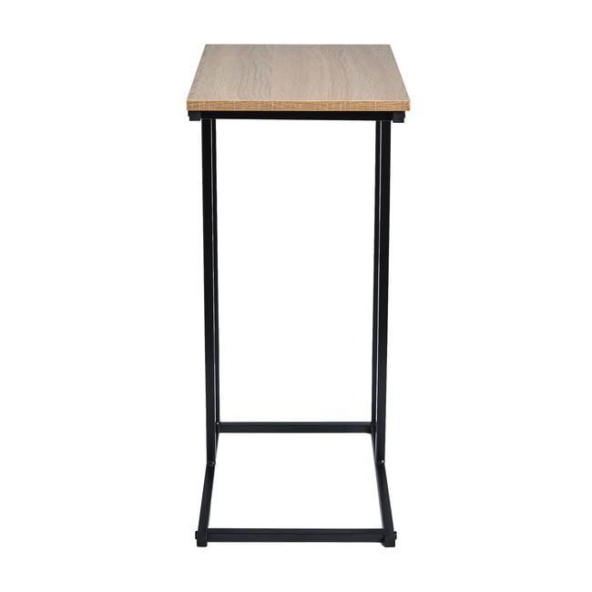 Side Table With Black Metal Frame