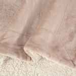 NICOLE DAY MINK SHERPA STONE 130x170cm Throw