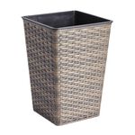 Rattan Square Plant Pot Natural