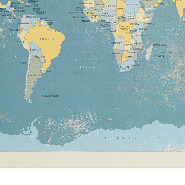 World Map Canvas - 54cm x 74cm