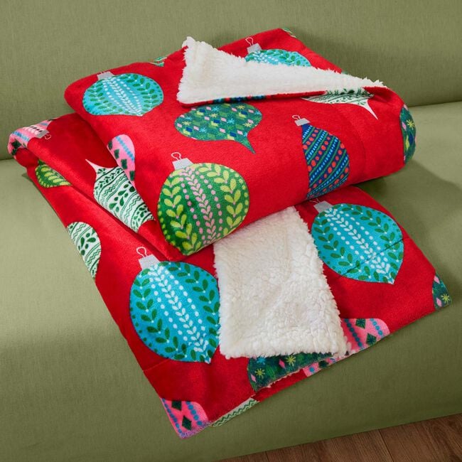 Ruane Bauble Sherpa Throw 127cm by 152cm