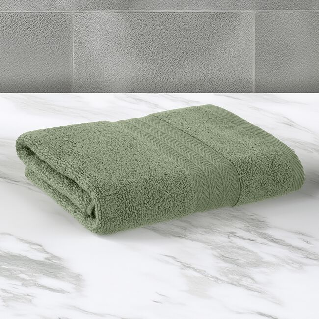 450GSM ZERO TWIST MOSS GREEN 50x90 Hand Towel