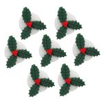 Handmade Holly Icing Edible Cake Toppers