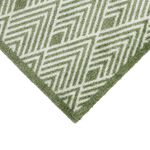 JVL Geo Green Mega Door Mat 50cm x 75cm